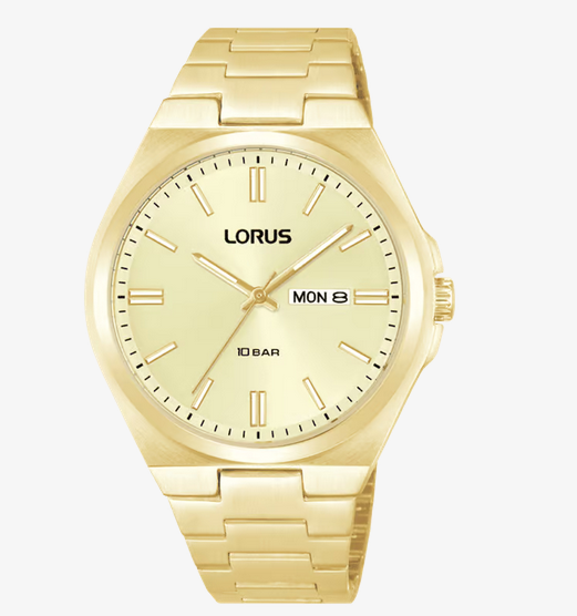 Lorus Mens Classic Champagne Dial 10bar watch