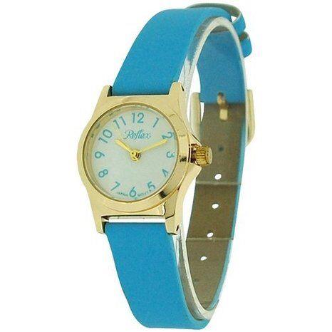 Reflex Girls Ladies White Dial Leather Strap Available Multiple Colour Strap Watch  Models May Vary - CLEARANCE NEEDS RE-BATTERY