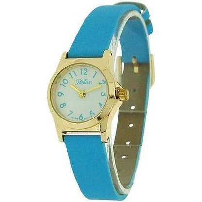 Reflex Girls Ladies White Dial Leather Strap Available Multiple Colour Strap Watch  Models May Vary - CLEARANCE NEEDS RE-BATTERY