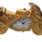 Miniature Clock Gold Plated Bike Solid Brass IMP1016G - CLEARANCE NEEDS RE-BATTERY