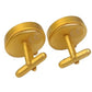 Miniature Clock Goldtone Plated Metal Cufflinks Solid Brass IMP413 - CLEARANCE NEEDS RE-BATTERY