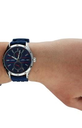 Lorus Mens Sports Chronograph Blue Dial Blue Rubber Strap Watch R3A47AX9 BRAND NEW BUT NEEDS BATTERY