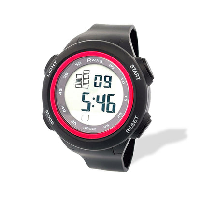Ravel Mens Boys 3ATM Digital Sports Dial Rubber strap Watch RDG.14.25-41