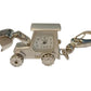 Imperial Key Chain Clock Bulldozer Silver IMP734 - CLEARANCE NEEDS RE-BATTERY