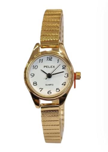 Pelex Ladies Big number Metal Bracelet Strap Quartz Watch Available Multiple Colour