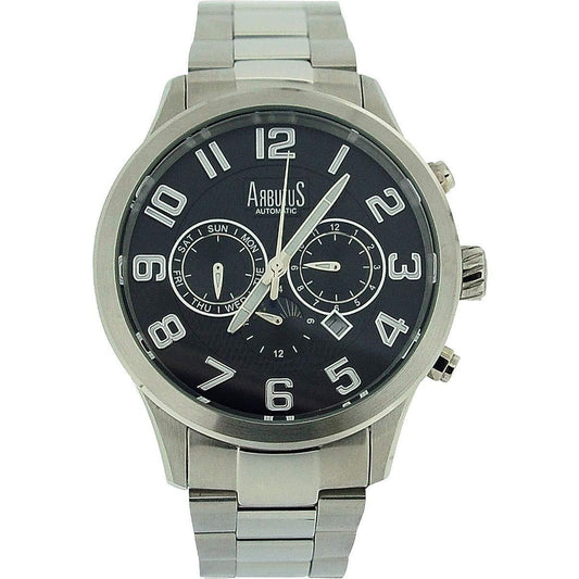 Arbutus Mens Automatic Stainless Steel Silver Strap Watch AR505SBS