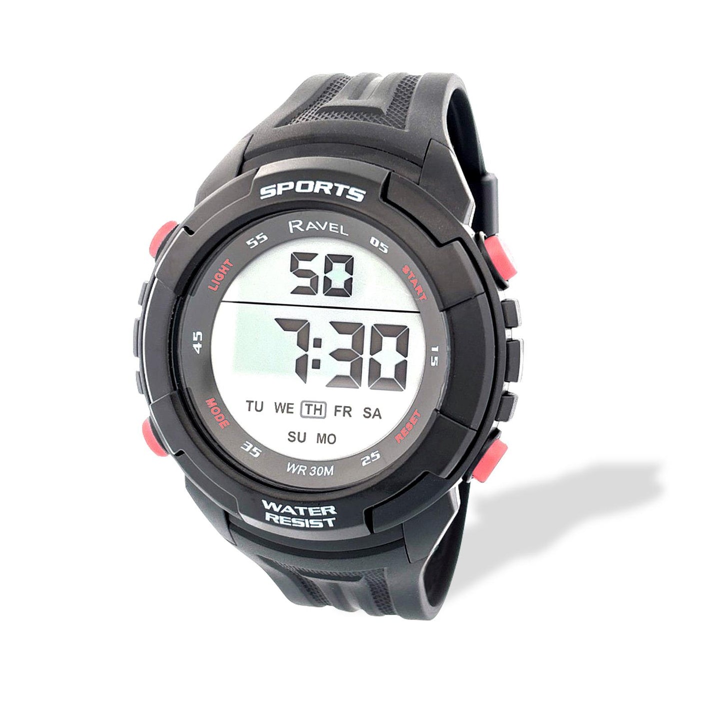 Ravel Mens Boys 3ATM Digital Sports Dial Rubber strap Watch RDG.14.25-41