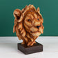 Naturecraft Wood Effect Resin Figurine - Lion Head