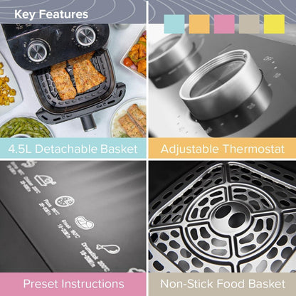 Quest  4.5L Manual Dial Air Fryer