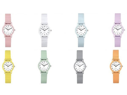 Ravel Unisex Mid Size Pastel Coloured Expander Bracelet Watch Available Multiple Colour