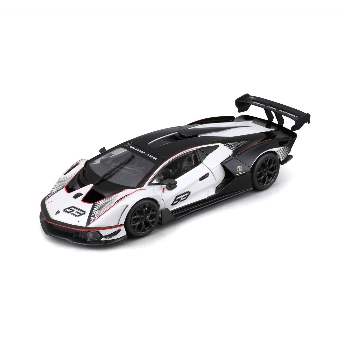 1:24 Lamborghini Essenza Scv12 Squadra Corse #63 White  - Diecast Model car Collectables