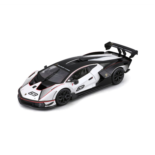 1:24 Lamborghini Essenza Scv12 Squadra Corse #63 White  - Diecast Model car Collectables