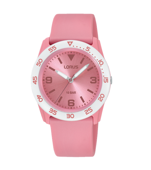 Lorus Ladies Light pink sunray dial Watch NEEDS BATTERY