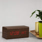 Precision Wood Finish Digital Alarm Clock Snooze Calendar 12-24 Hour Temp Display AP0002