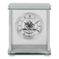 Wm.Widdop Silver Mantel Clock Skeleton Dial