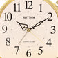 Rhythm Alarm Mantel Clock with rotating Pendulum Gilt