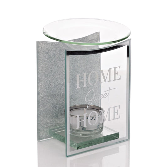 Hestia Silver Glass Oil Burner - Home Sweet Home