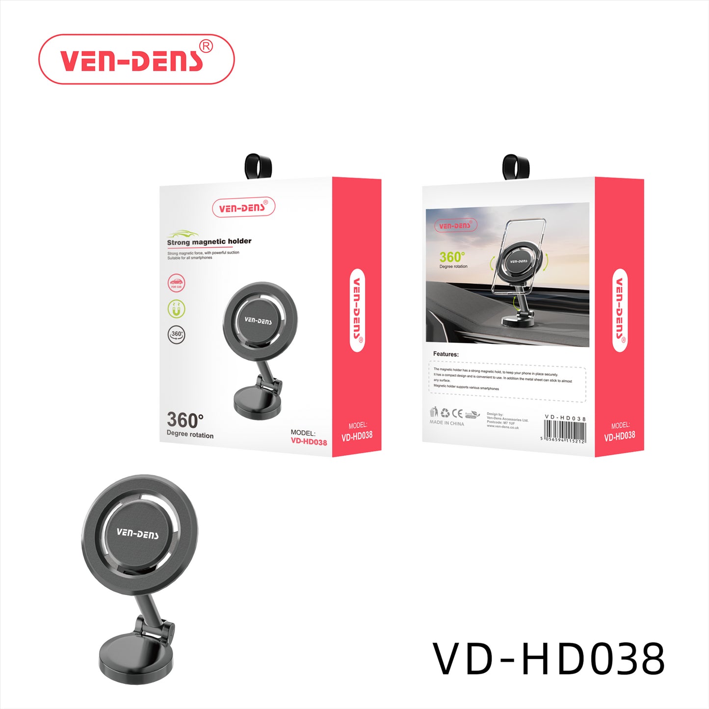 Ven-Dens strong magnetic holder 360 rotation