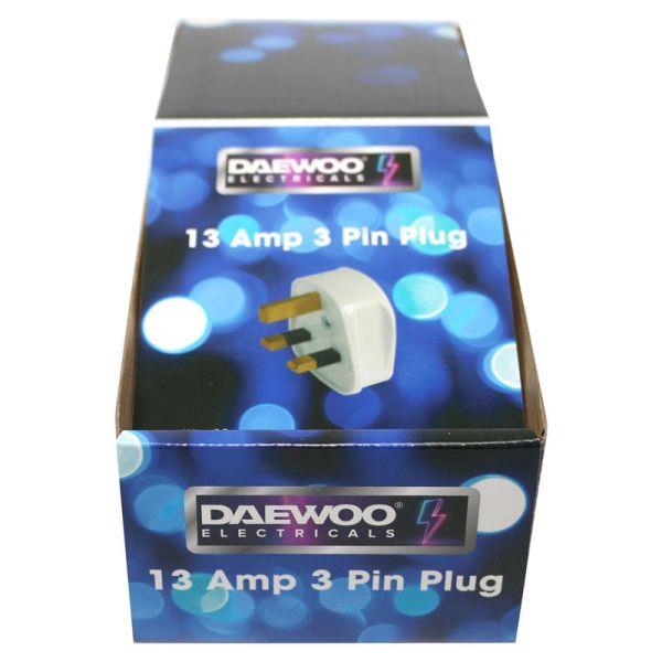 Daewoo 13 Amp 3 Pin Plug White