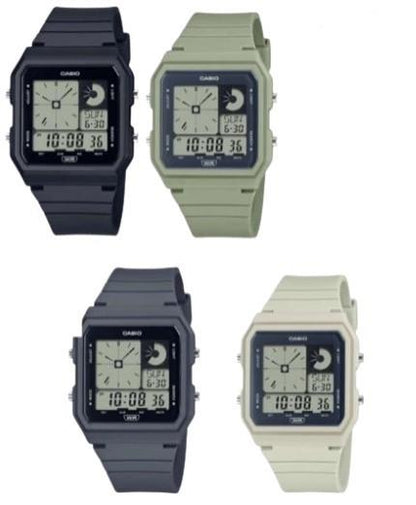 Casio Ladies Vintage Pop Digital Plastic Strap Watch LF-20W Available Multiple Colour