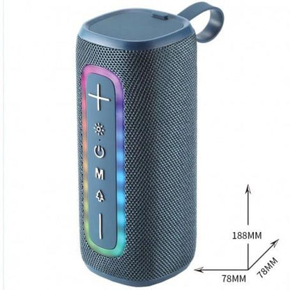 M.TK Bluetooth Speaker 5.3 HiFi TWS	5W*2 FM / USB / TF / A uxled Battery 1200MAH – Blue TF4206 Woox