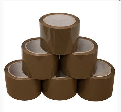 Brown parcel tape 6 Pack