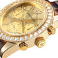 Mark Maddox Ladies Fashion Chronograph Day / Date Gold Plated Bling Dial Brown Bracelet watch  - CLEARANCE NEEDS RE-BATTERY