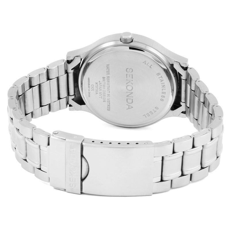 Sekonda Mens Basic Classic Style Stainless Steel Bracelet Watch 3730