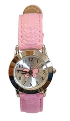 Limit Children Girl Butterfly Silver Dial Pink Fabric Strap Watch 6662 - CLEARANCE NEEDS RE-BATTERY