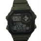 Clasico Mens Digital Water Resistant Rubber Strap Watch Available Multiple colour