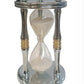 Miniature Clock Silver Plated Medium Sand Timer Solid Brass IMP806/S