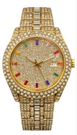 NY London Mens Fashion Bling Assorted Watch Dated Round Dial Bracelet Watch Available Multi Colour