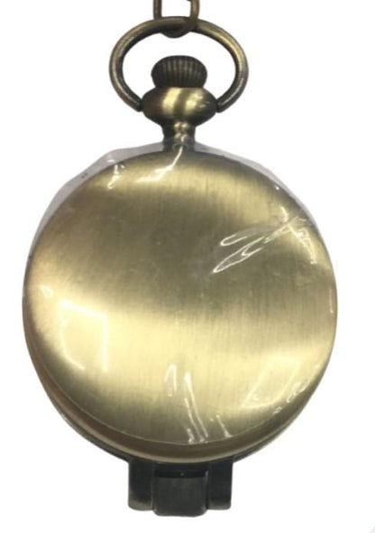 Mens & Ladies Mechanical Hand Winding Half Hunter Steampunk Bronze Pocket Watch