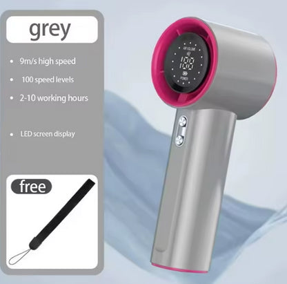 High Speed Portable Fan - Gray