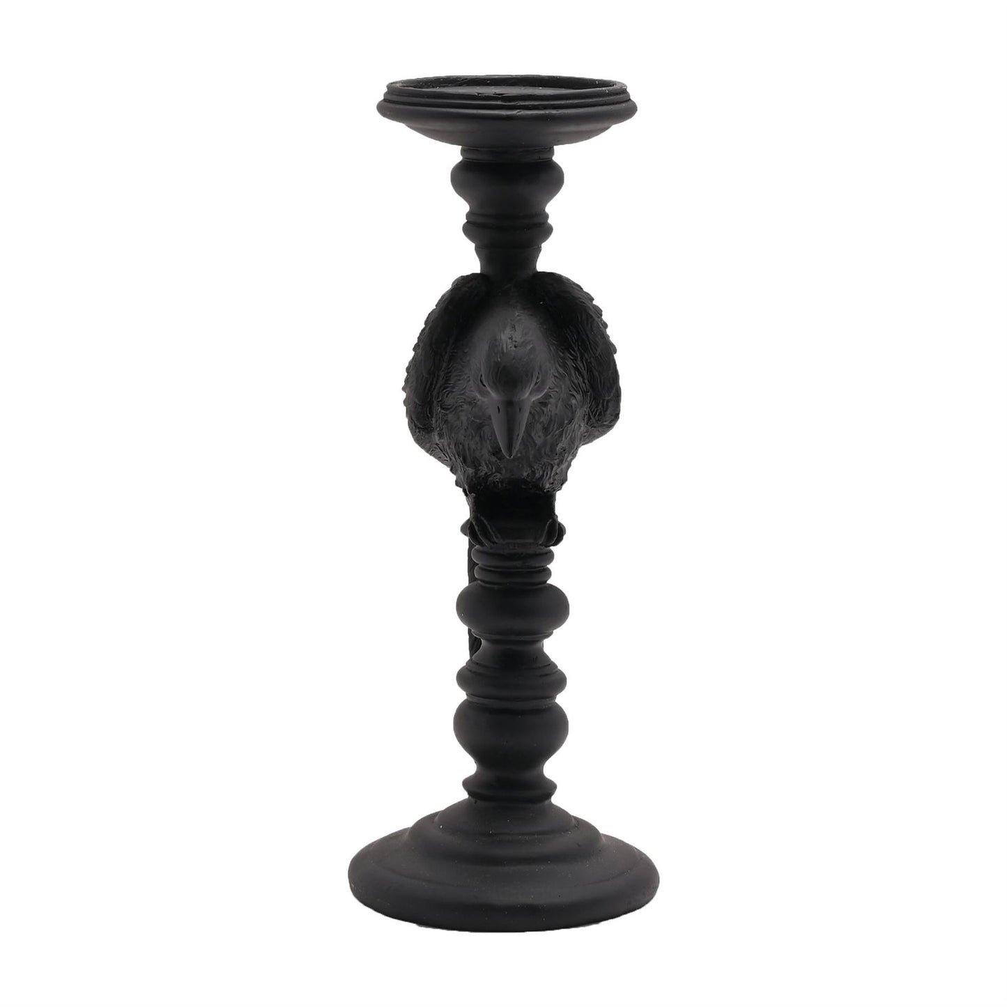 Black Crow Pillar Candle Holder