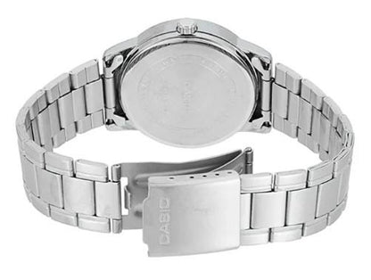 Casio Mens Basic Analogue Stainless Steel Bracelet Easy Reader Dial Watch - MTP-V001D