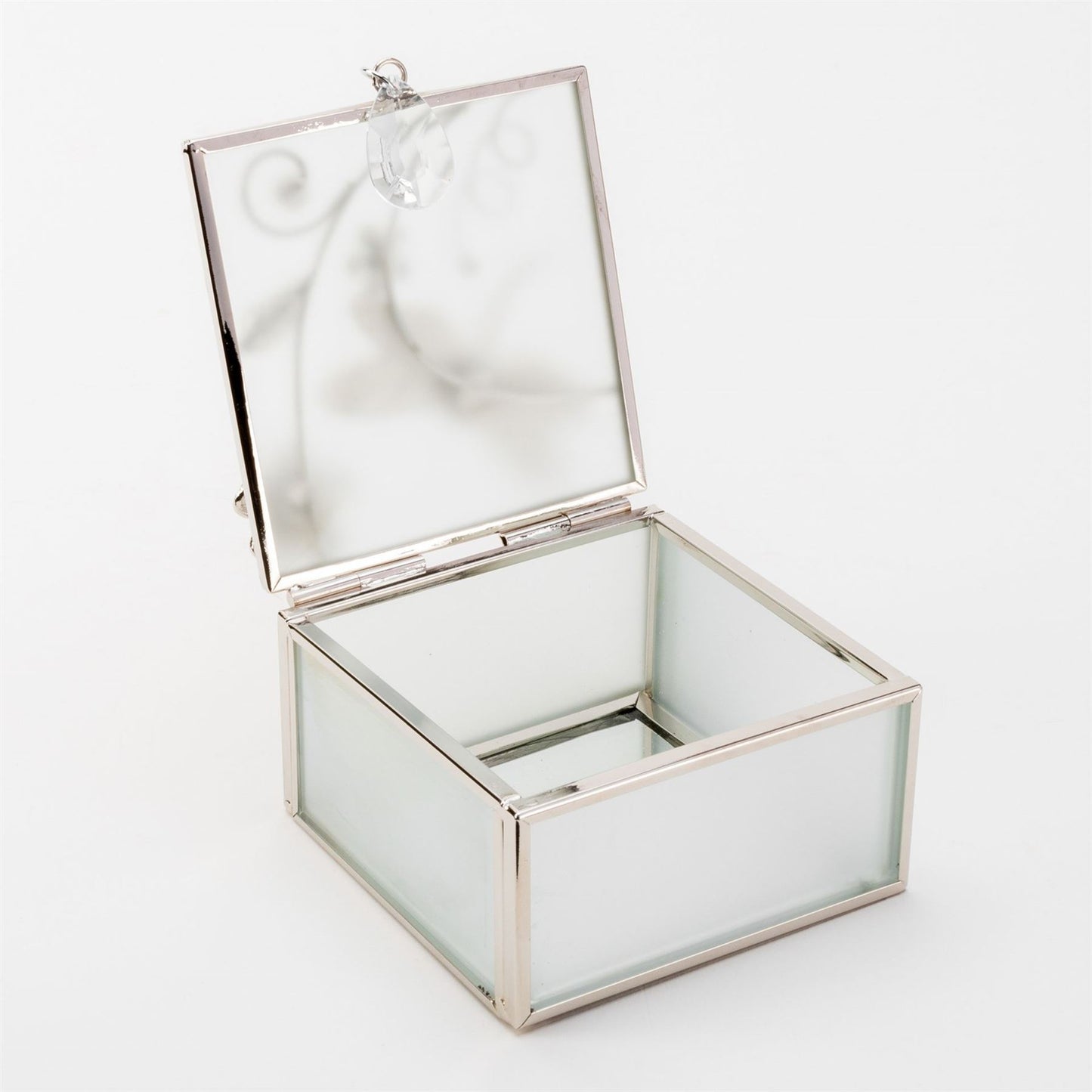 Sophia Classic Glass & Wire Dragonfly Square Trinket Box