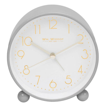 William Widdop Metal Alarm Clock Wtith Gold Dial 5175 Available Multiple Colour