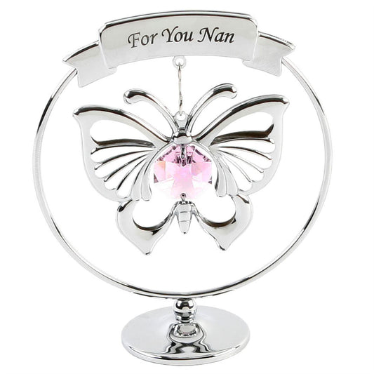Crystocraft Chrome Plated Circle Ring - 'For You Nan'