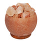 Himalayan Rock Salt Fire Basket Light