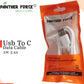 Panther Force 1M USB - Micro, 8 Pin &  Type C Cable (0.40p/each) Box of  50pc