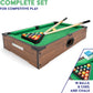 Power Play Kids Pool Billiard Snooker Indoor Table Top Game - 20"