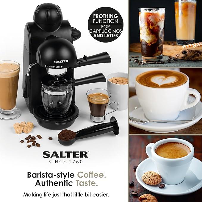 Salter Espressimo Coffee Machine 5-Bar Pressure - EK3131