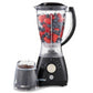 Geepas 2-In-1 Black Portable Food Jug Blender and Grinder 1.5L