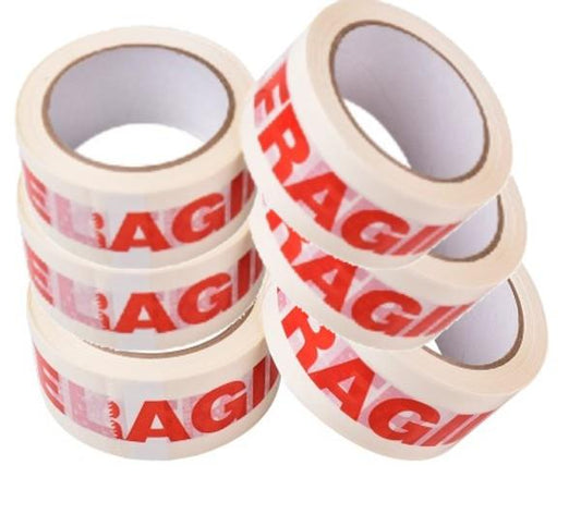 Fragile parcel tape 6 Pack