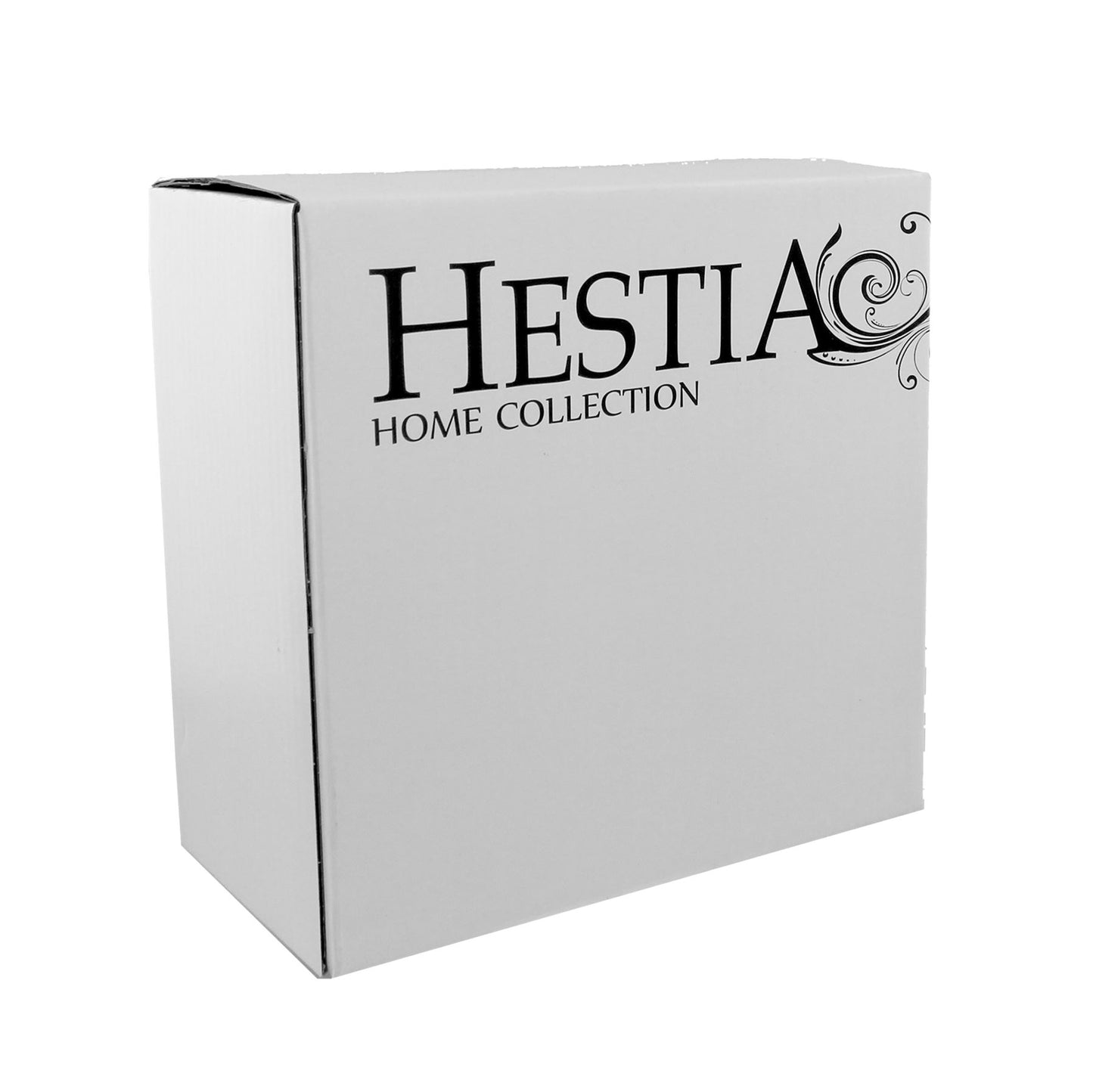 Hestia Glass/Mirror Flame Shape Double Tea Light Holder