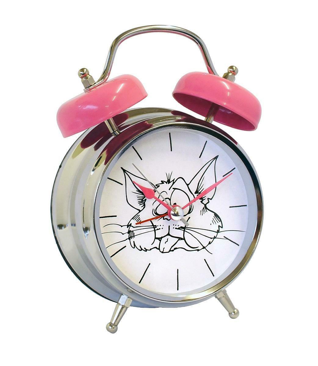 GTP Unisex Sounding Voice Double Bell Quartz Alarm Clock Available Multiple Design