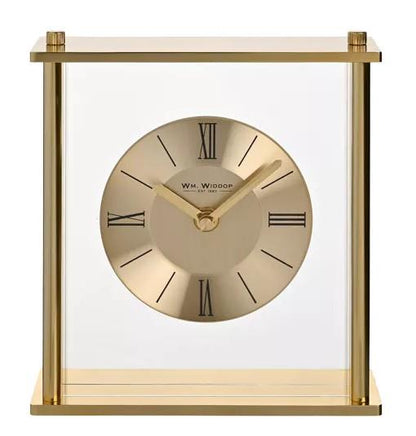 Wm. Widdop Golden Square Roman dial Mantel Clock