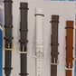 1555.05 2X Extra Long Mix Colour Leather Watch Straps Pack of 5 AVailable From 18MM - 22MM