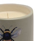 Country Living 200g Citronella Candle in Footed Ceramic Vessel - Bee